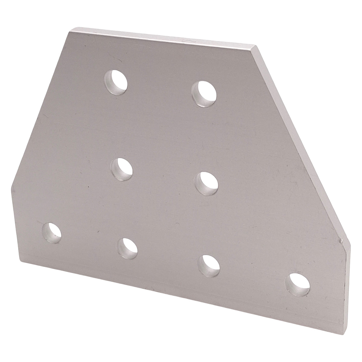 Used Lot of 4 80/20 4155 Tee Flat Plate, 10-Series, 8-Hole, 3in x 4in x 3/16in