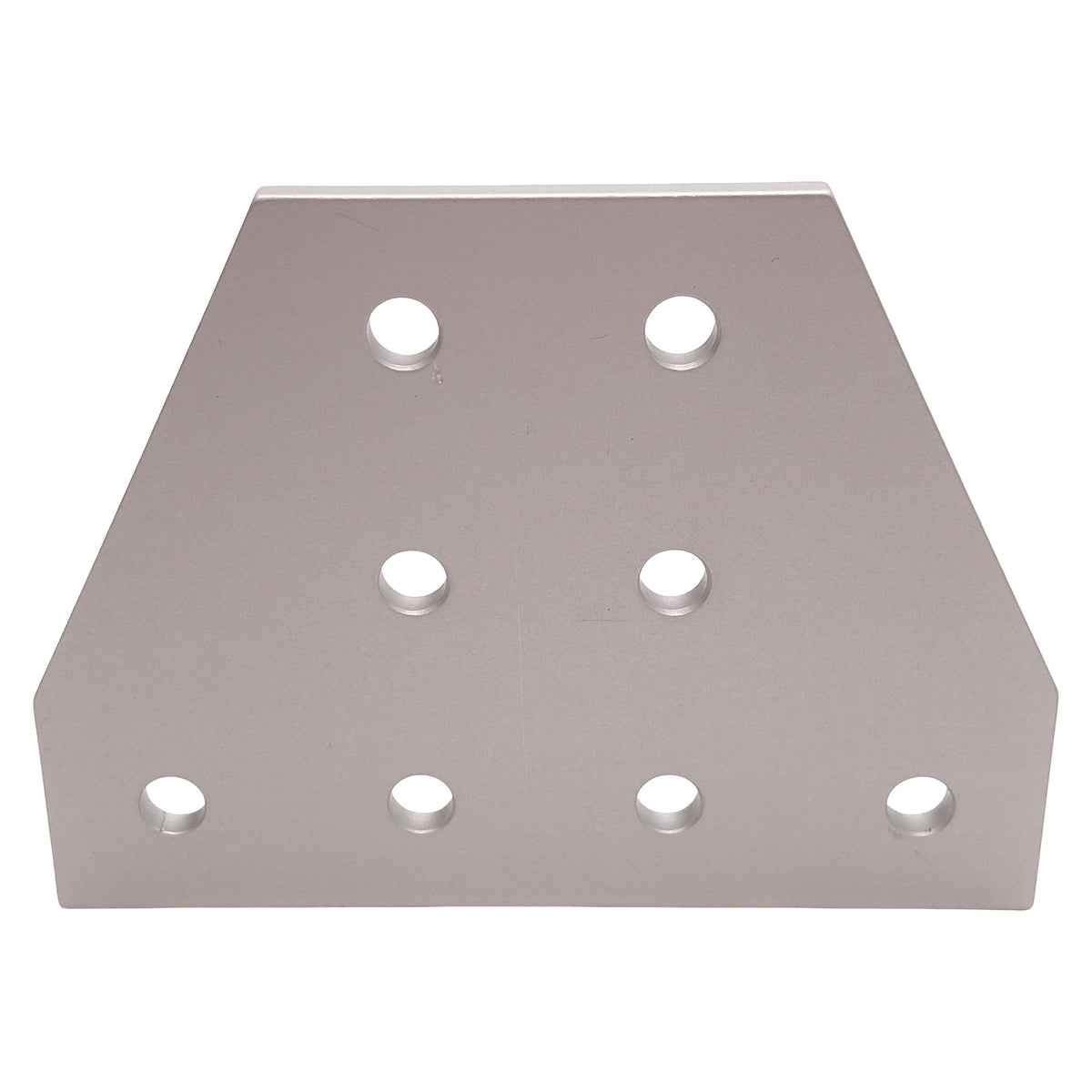 Used Lot of 4 80/20 25-4155 Tee Flat Plate, 25-Series, 8-Hole, 75mm x 100mm x 4mm