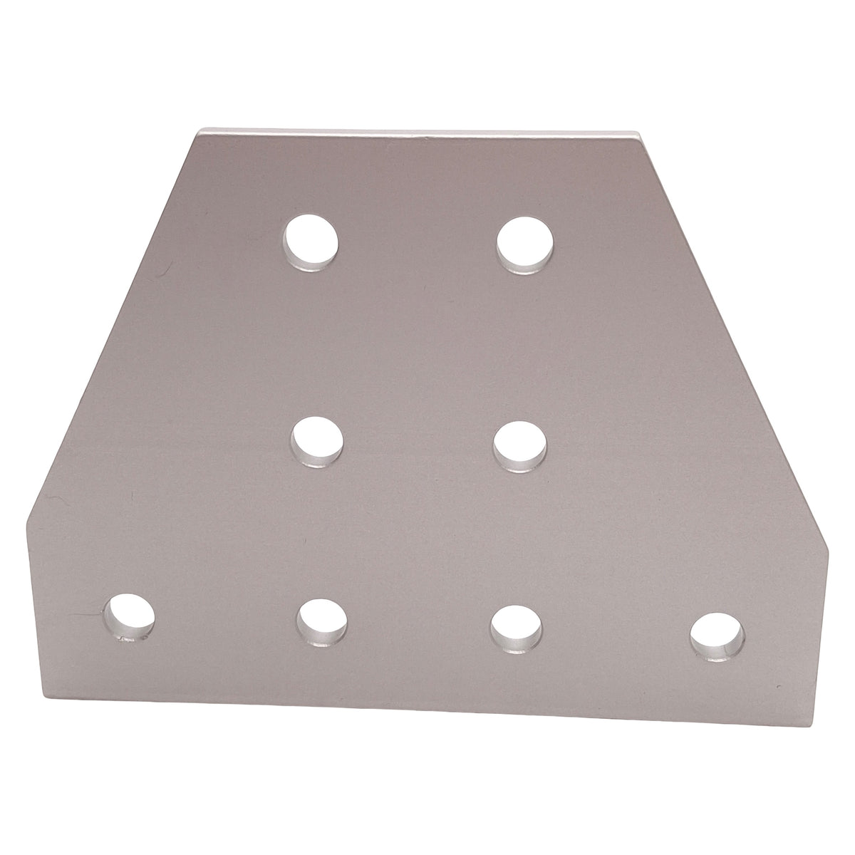 Used Lot of 4 80/20 25-4155 Tee Flat Plate, 25-Series, 8-Hole, 75mm x 100mm x 4mm