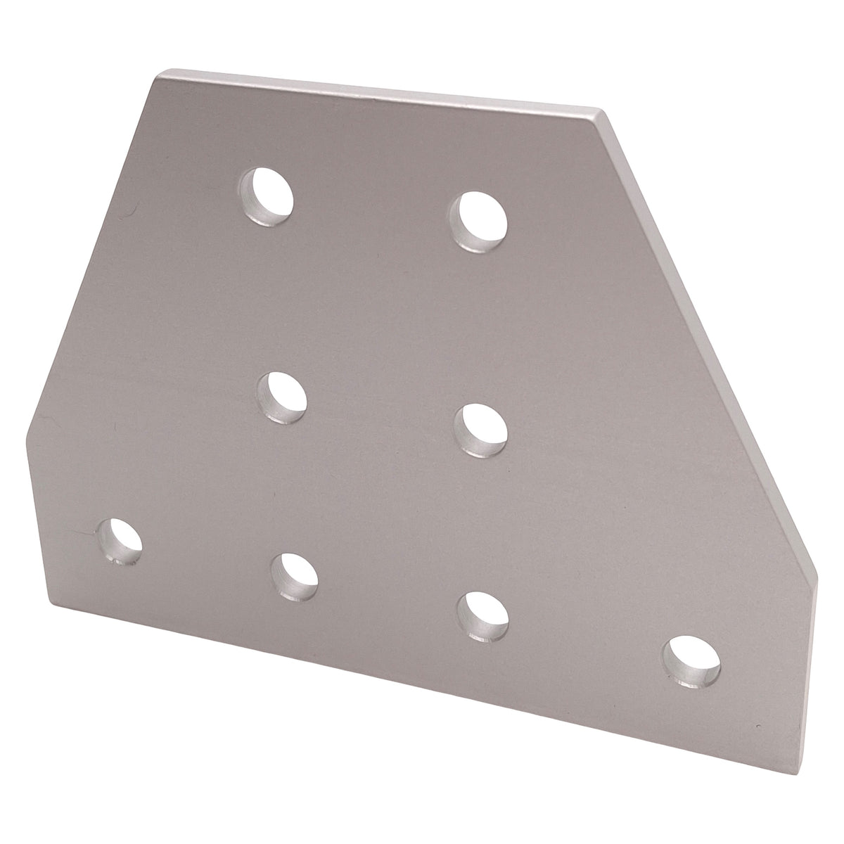 Used Lot of 4 80/20 25-4155 Tee Flat Plate, 25-Series, 8-Hole, 75mm x 100mm x 4mm