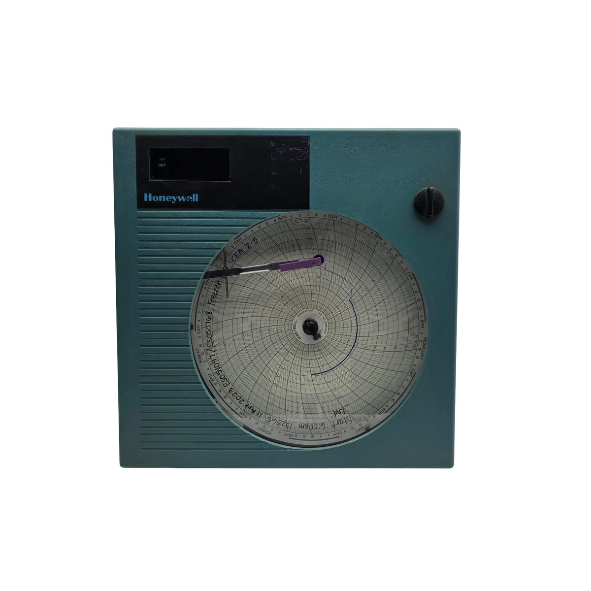 Used Honeywell DR4311-20E0-B0100-0000-0000-00-000-00 Circular Chart Recorder 100-240V