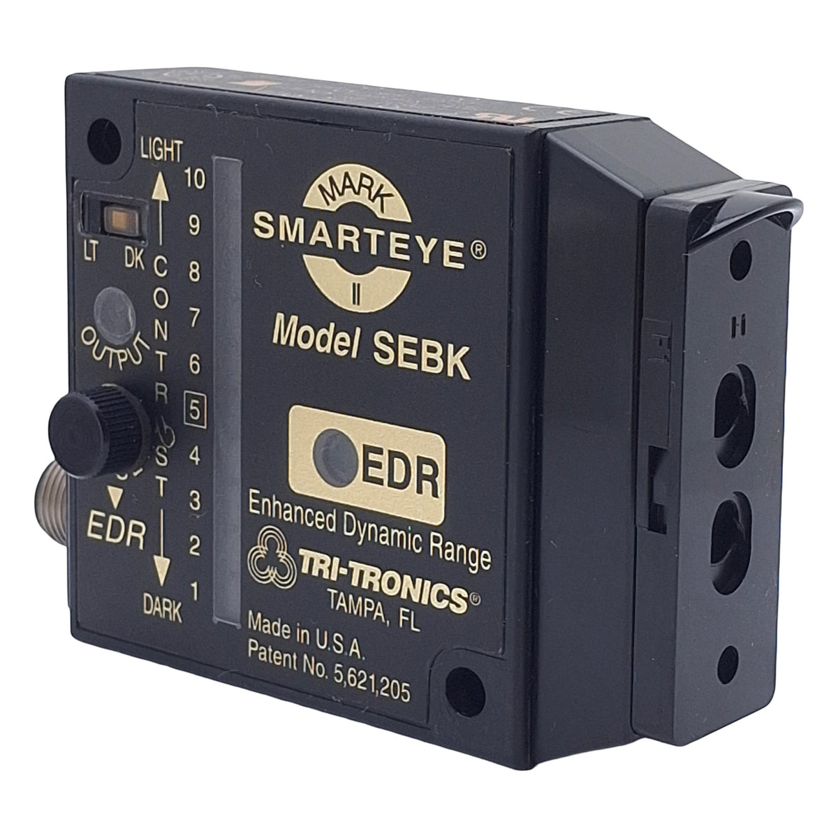 New Tri-Tronics SEBKF1 Glass Fiber Optic Amplifier, NPN/PNP, 12-24VDC, 4-Pin M12