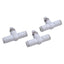 Used Lot of 3 SMC AS2001F-06-3 Speed Control Fitting 1MPa Max, ø6mm OD Tube, In-Line