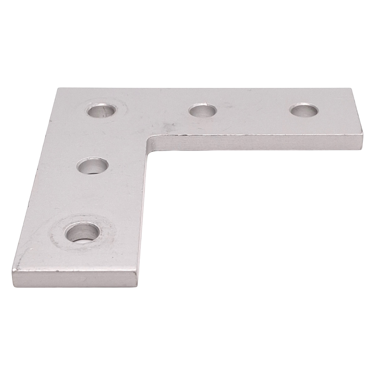 Used Lot of 4 80/20 4081 L Flat Plate, 10-Series, 5-Hole, 3in x 3in x 3/16in