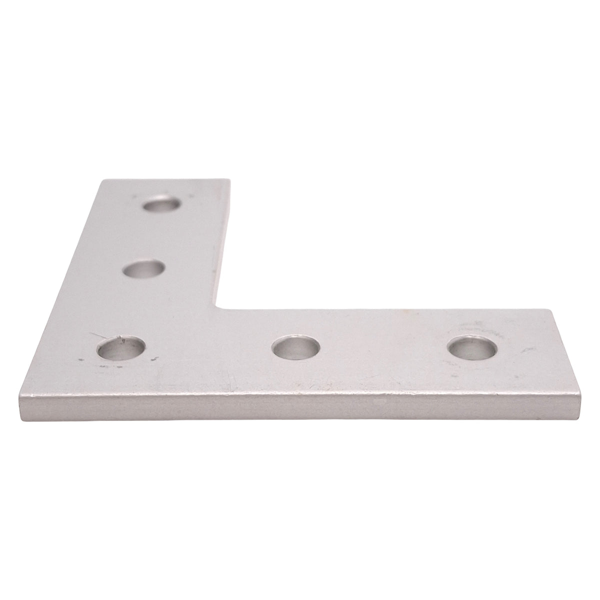 Used Lot of 4 80/20 4081 L Flat Plate, 10-Series, 5-Hole, 3in x 3in x 3/16in