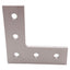 Used Lot of 4 80/20 4081 L Flat Plate, 10-Series, 5-Hole, 3in x 3in x 3/16in