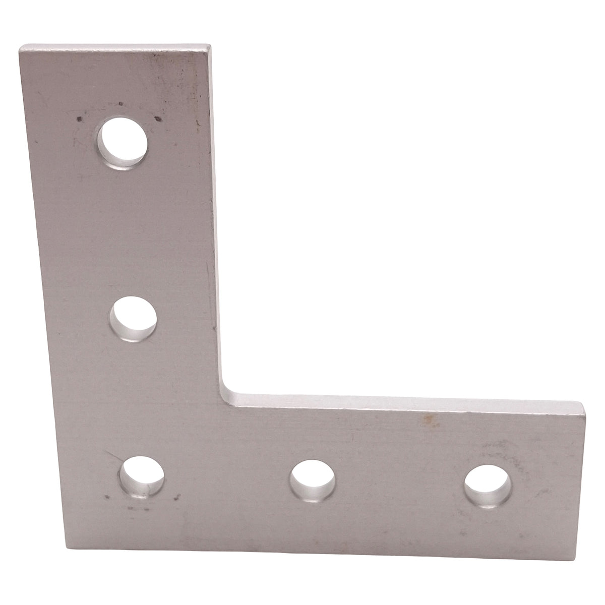 Used Lot of 4 80/20 4081 L Flat Plate, 10-Series, 5-Hole, 3in x 3in x 3/16in