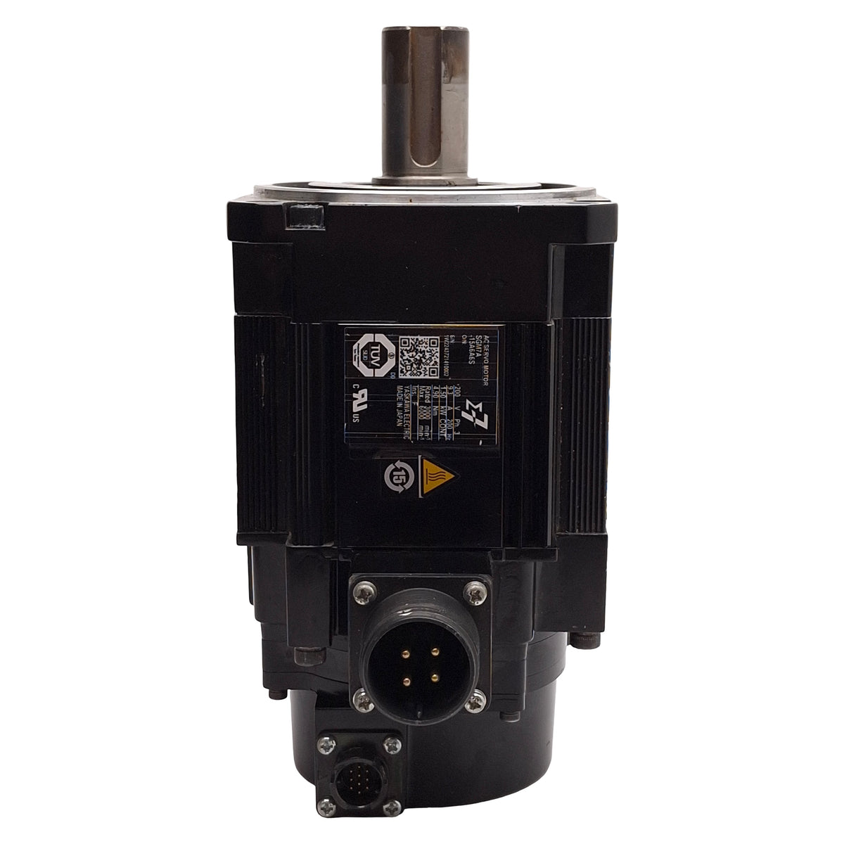Used Yaskawa SGM7A-15A6A6S Servo Motor, 1.50kW, 3Ø 200VAC, 3000rpm, 100mm Flange