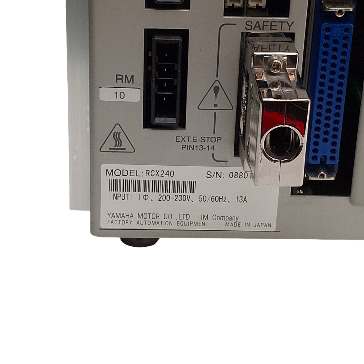Used Yamaha RCX240 4-Axis Robot Controller, 200-230V 1600W 2500VA, SCARA Cartesian
