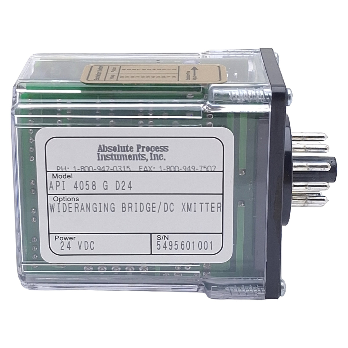 New API API 4058 G D24 Adjustable Sensor to DC Converter, 1V/±10VDC 1mA/4-20mA Out