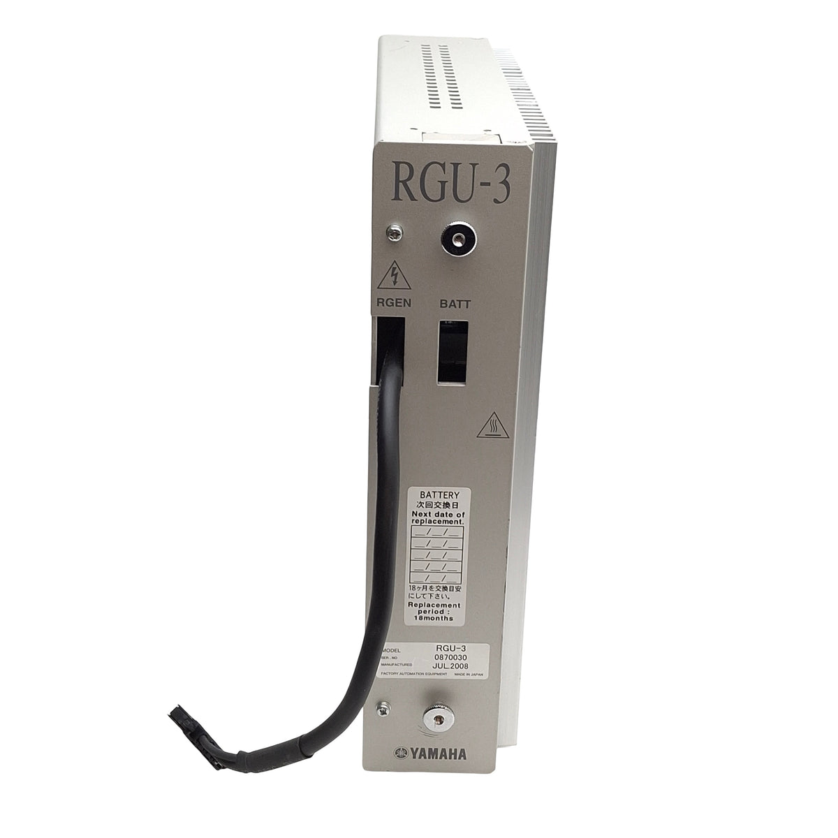 Used Yamaha RGU-3 Regenerative Power Unit For RCX SCARA Robot Control, 360VDC Or Less