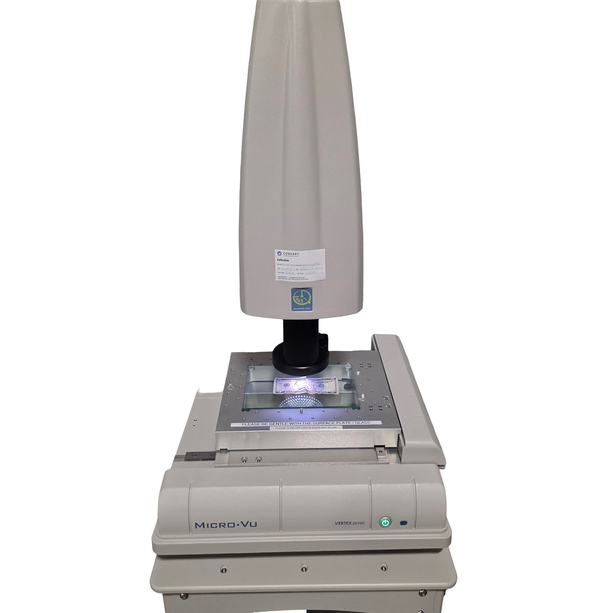 Used Micro Vu Vertex 251UC Automatic Vision Measurement System 250x160x160mm, 0.1µm
