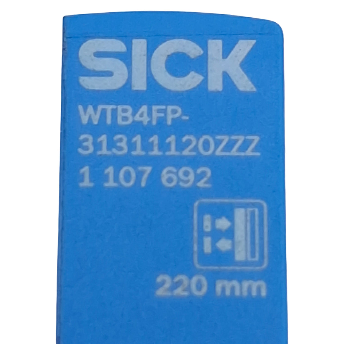 Used SICK WTB4FP-31311120ZZZ Photoelectric Sensor 4-220mm Range, 10-30VDC, 3-Pin M8