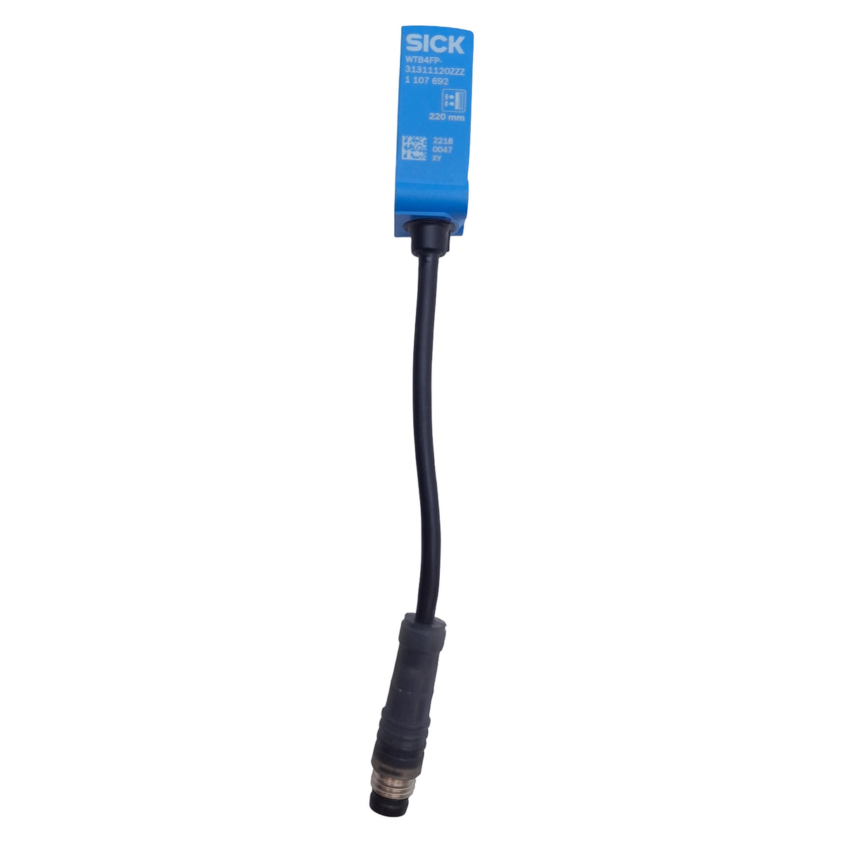Used SICK WTB4FP-31311120ZZZ Photoelectric Sensor 4-220mm Range, 10-30VDC, 3-Pin M8