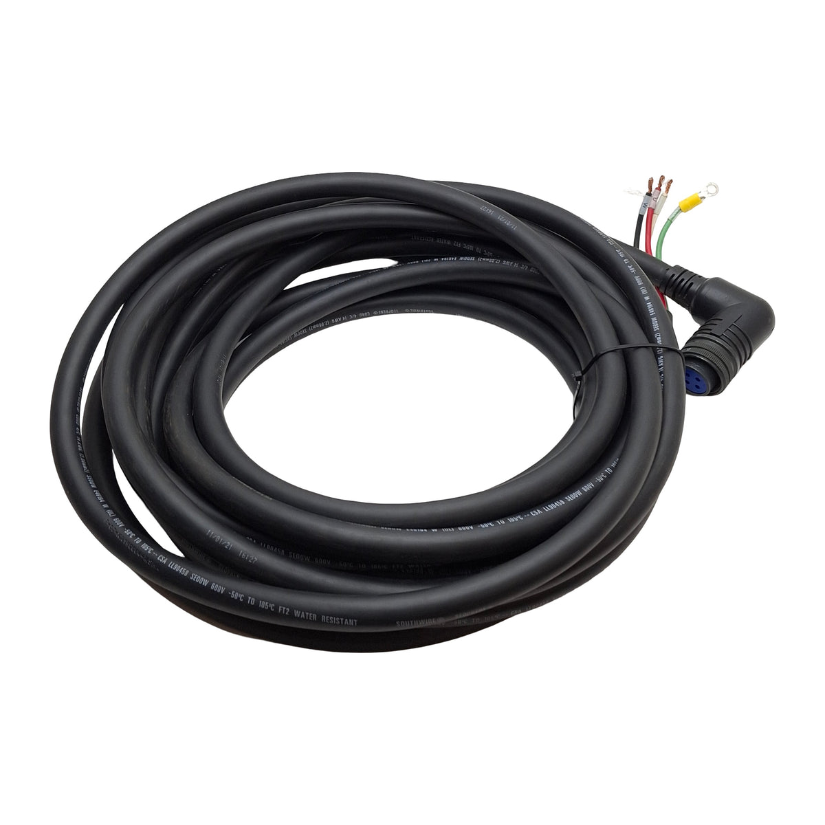 Used Yaskawa B1EV-10(A)-E Value Servo Motor Power Cable 10 Meters 200/400V 850W-2.5kW