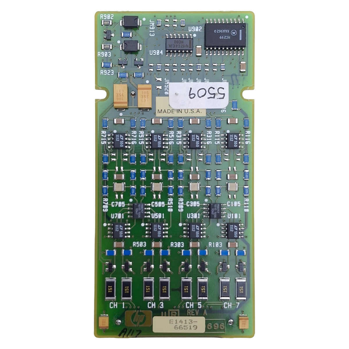 Used Hewlett Packard E1413-66519 Signal Conditioner, 8-Channel, 3.9-256mV Range