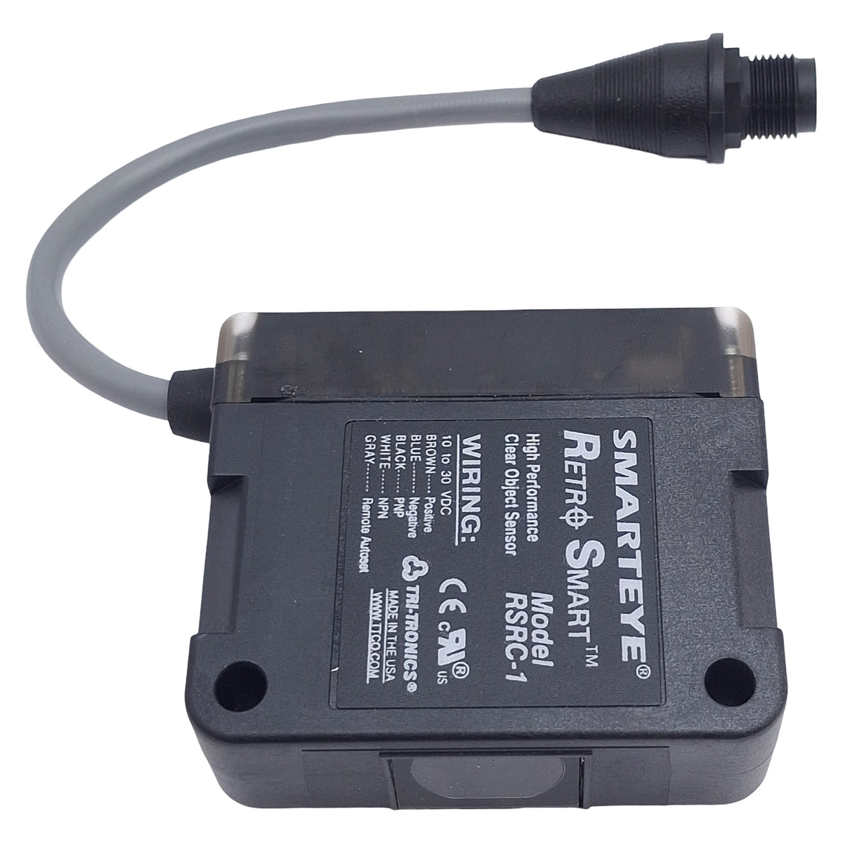 New – Open box Tri-Tronics RSRC-1 Retroreflective Photoelectric Sensor, NPN/PNP, 2.4m Range
