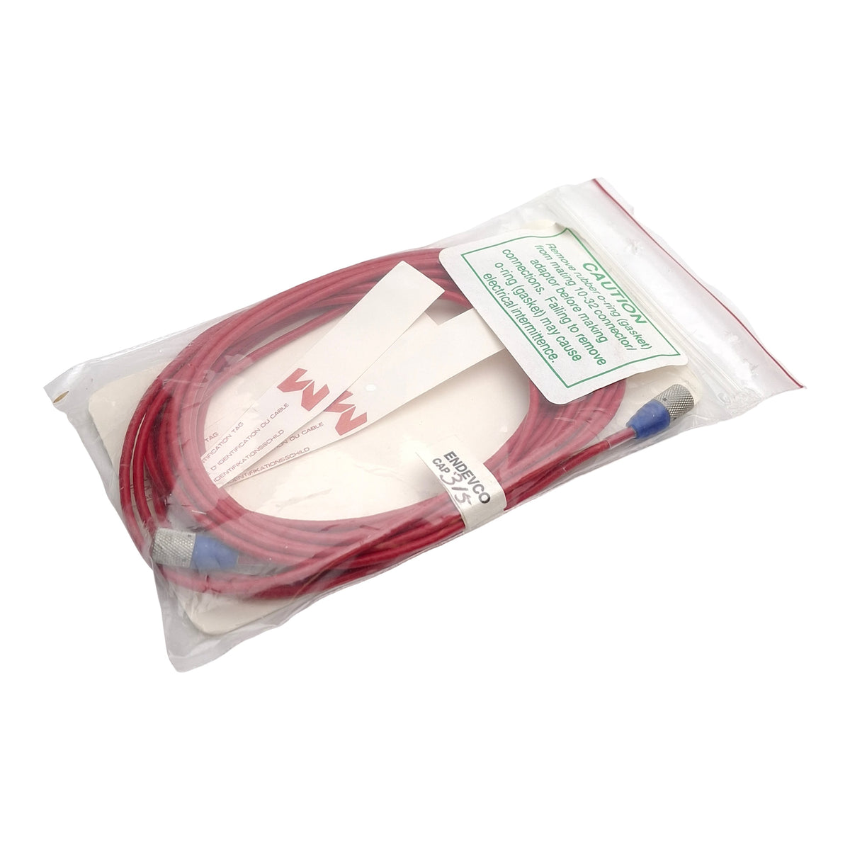 New Endevco 3090C Low Noise Coaxial Cable, 120in / 10ft Length, 315pF, 10-32 Plug