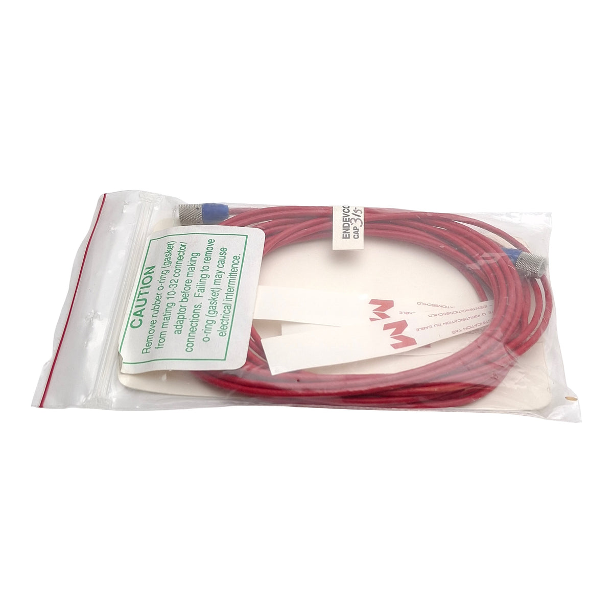 New Endevco 3090C Low Noise Coaxial Cable, 120in / 10ft Length, 315pF, 10-32 Plug