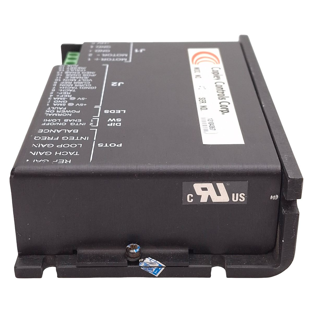 Used Copley Controls 412 DC Brush Servo Amplifier, 24-90VDC Input, 10A 80VDC Output