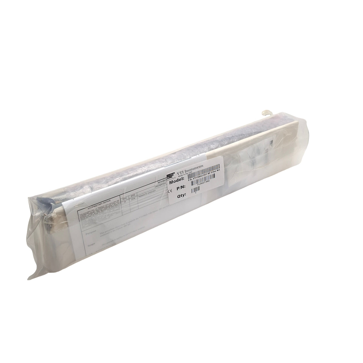 New – Open box VTI Instruments VTI1586U-001 RF Filter Upgrade Kit For The VTI1586A 32-Ch Panel