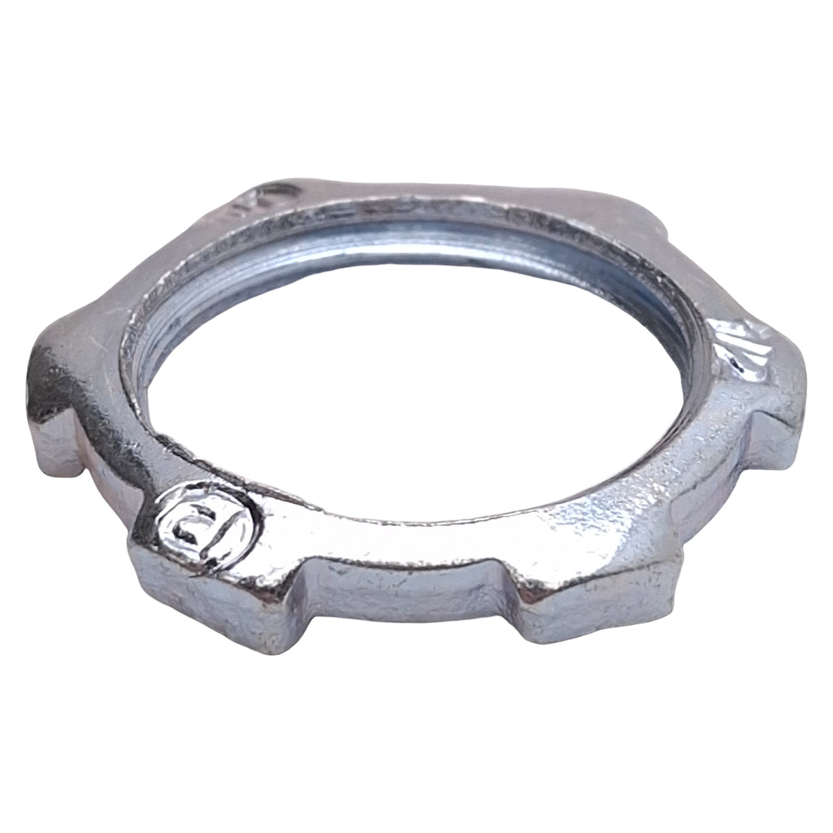 New Hubbell Kellems 00322001LPK50 Zinc-Plated Steel Locknut, 1/2in NPT, 50-Pack