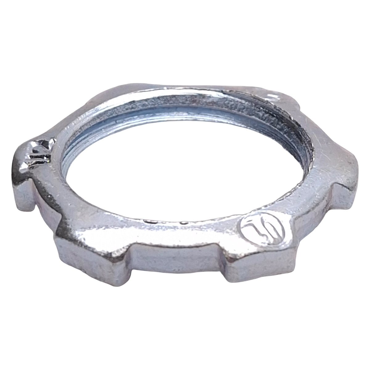 New Hubbell Kellems 00322001LPK50 Zinc-Plated Steel Locknut, 1/2in NPT, 50-Pack