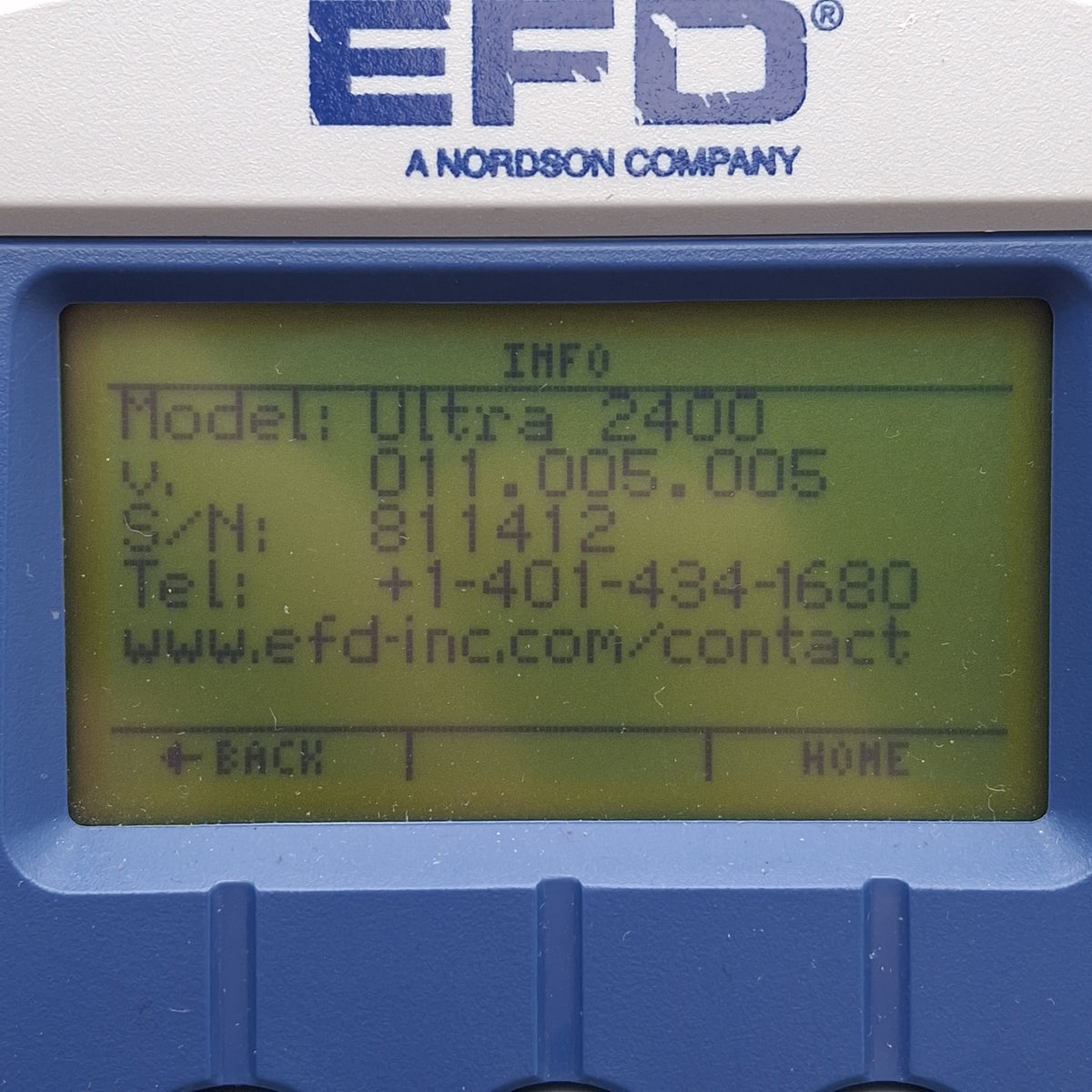 Used Nordson EFD 7017041 Ultimus Fluid Dispenser w/ Foot Switch & Adapter, 0-100psi