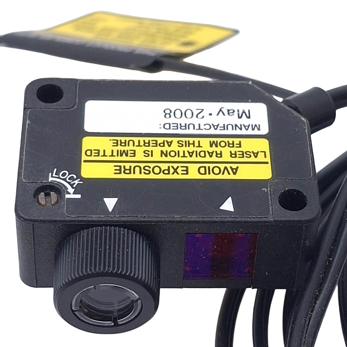 Used  Keyence LV-H32 Adjustable Reflective Sensor Head, 30 to 1000mm Range, 660nm wvl