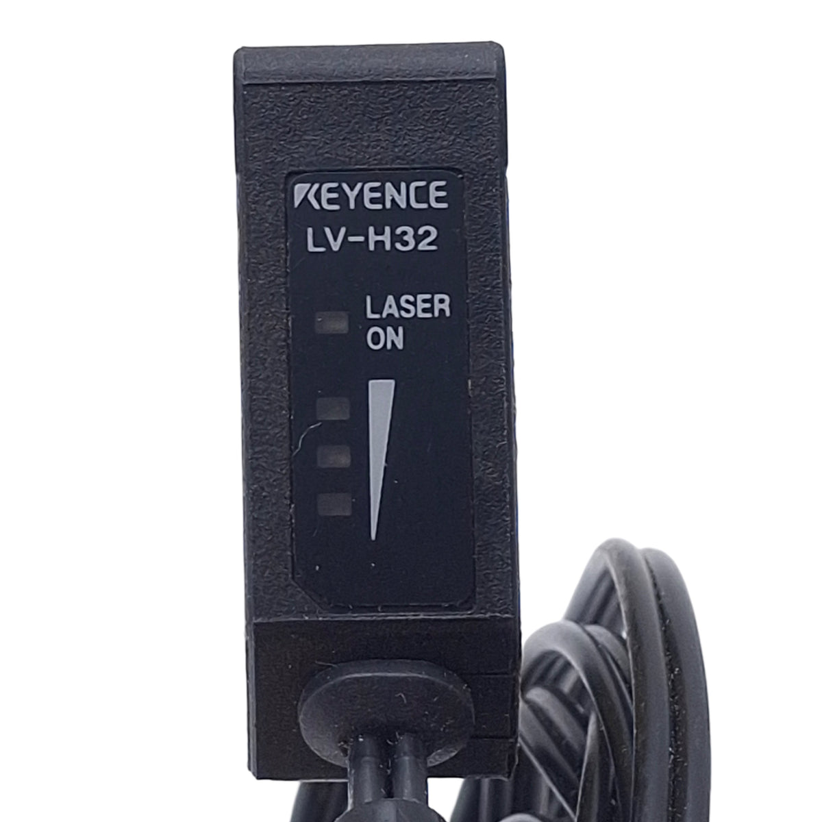 Used  Keyence LV-H32 Adjustable Reflective Sensor Head, 30 to 1000mm Range, 660nm wvl