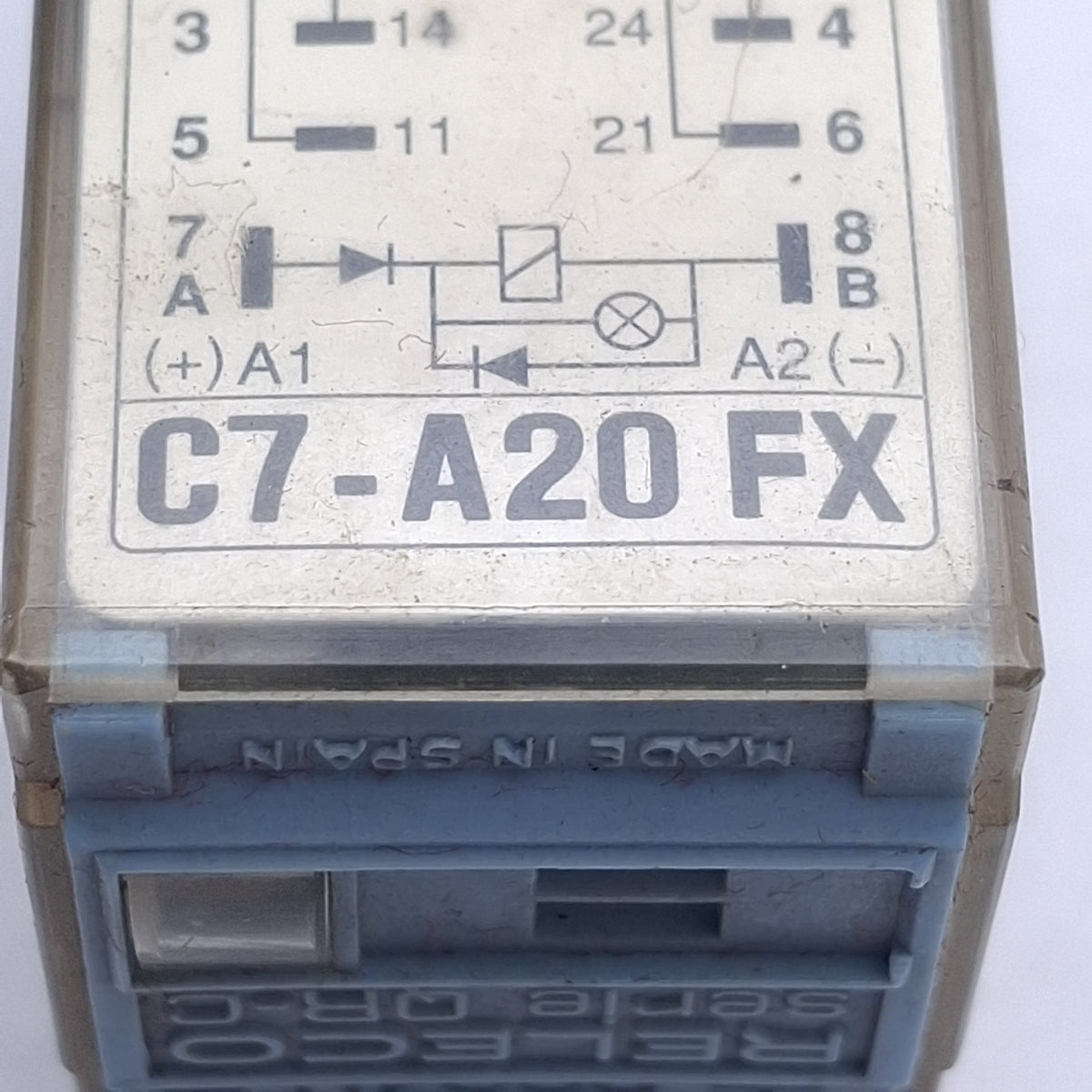 Used Lot of 2 Releco C7-A20FX/024VDC Ice Cube Relay 8-Pin, 240VAC/30VDC, 24VDC Coil