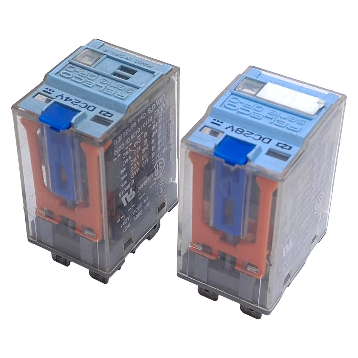 Used Lot of 2 Releco C7-A20FX/024VDC Ice Cube Relay 8-Pin, 240VAC/30VDC, 24VDC Coil