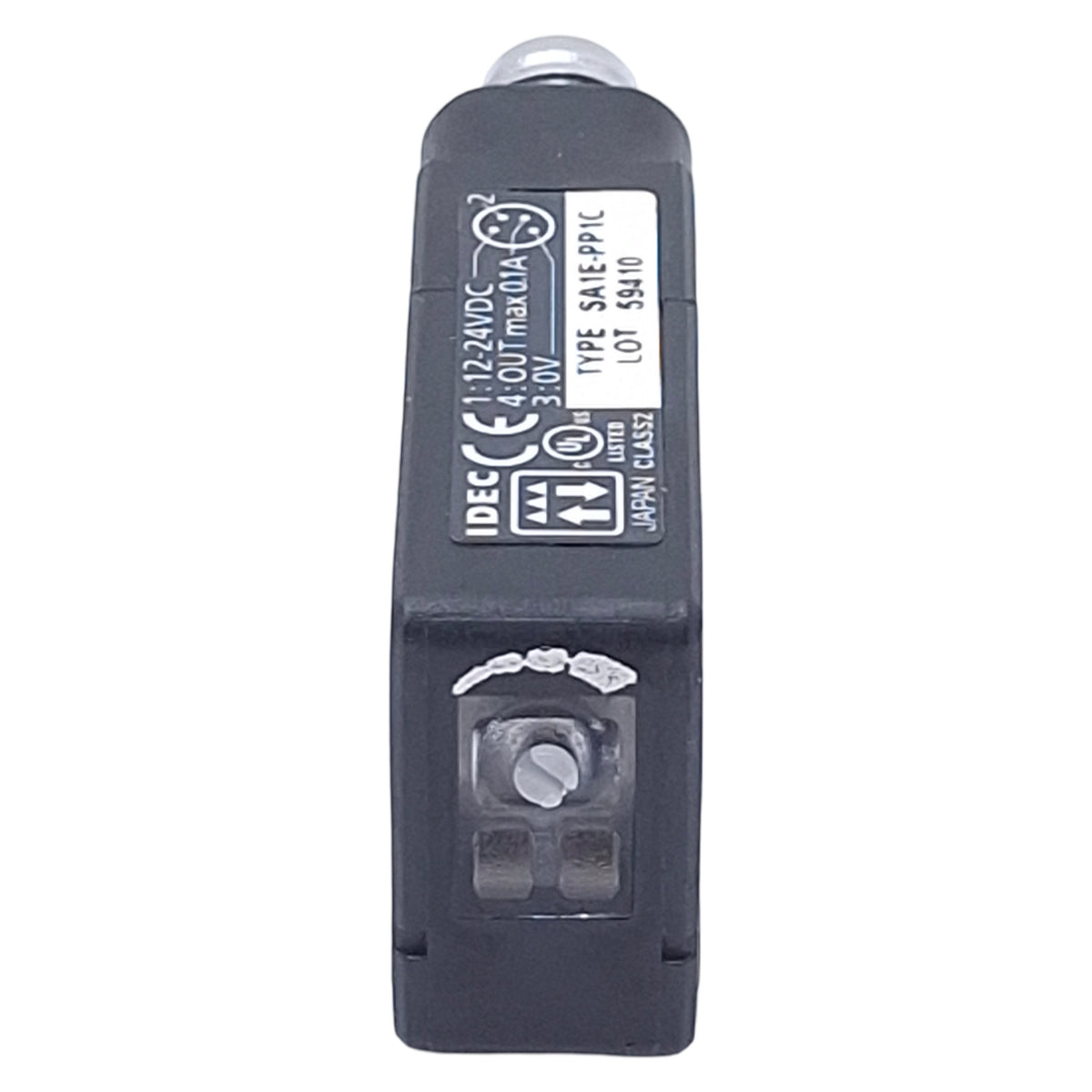 New – Open box Idec SA1E-PP1C Photoelectric Sensor, NPN/PNP, 5m Range, 12-24VDC, 4-Pin M8, 2m