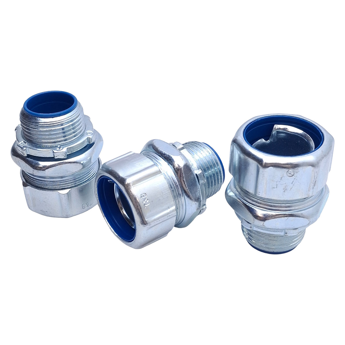 New – Open box Lot of 3 T&B 5334-TB Liquidtight Flexible Metal Conduit Connector, 1in NPT