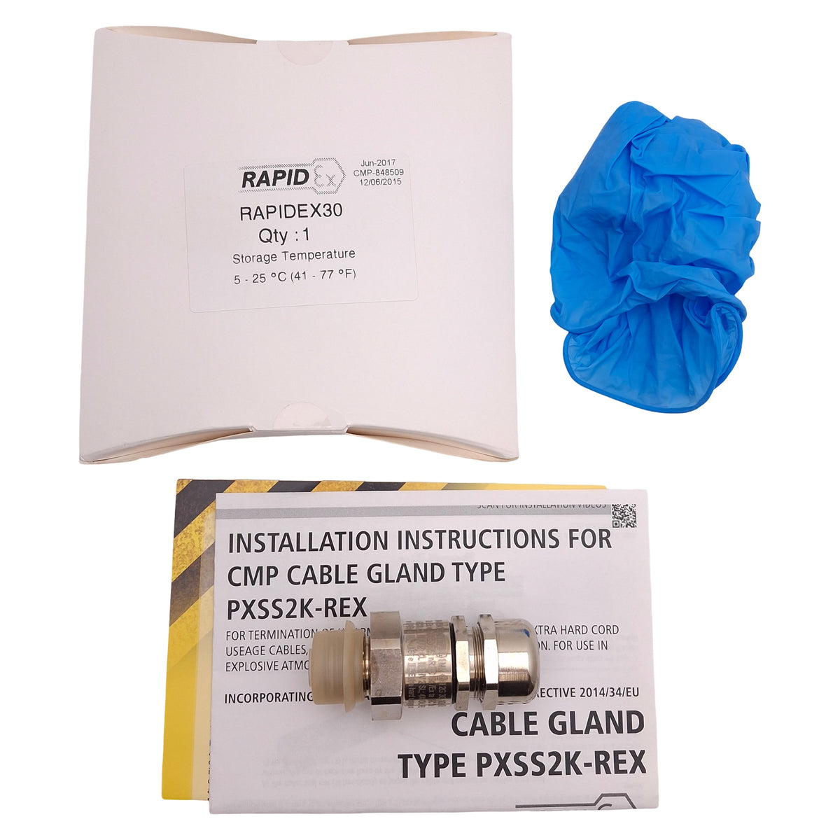 New CMP Appleton 20PSS2KREX1EX5 Explosive Atmosphere Barrier Cable Gland, M20x1.5
