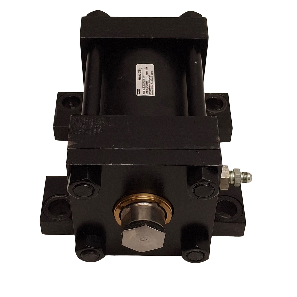 Used Parker 05.00CP2HLUS13A3.000 Hydraulic Cylinder, 5in Bore, 3in Stroke, 3/4in NPT