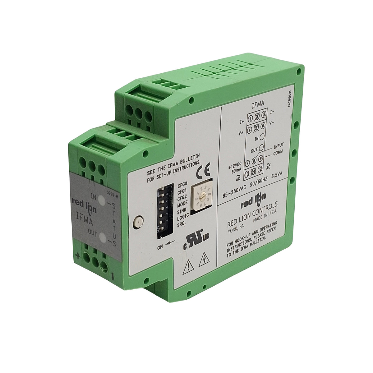 Used Red Lion IFMA0065 Frequency to Analog Converter, In: 0-25kHz, Out: 5V/10V/20mA