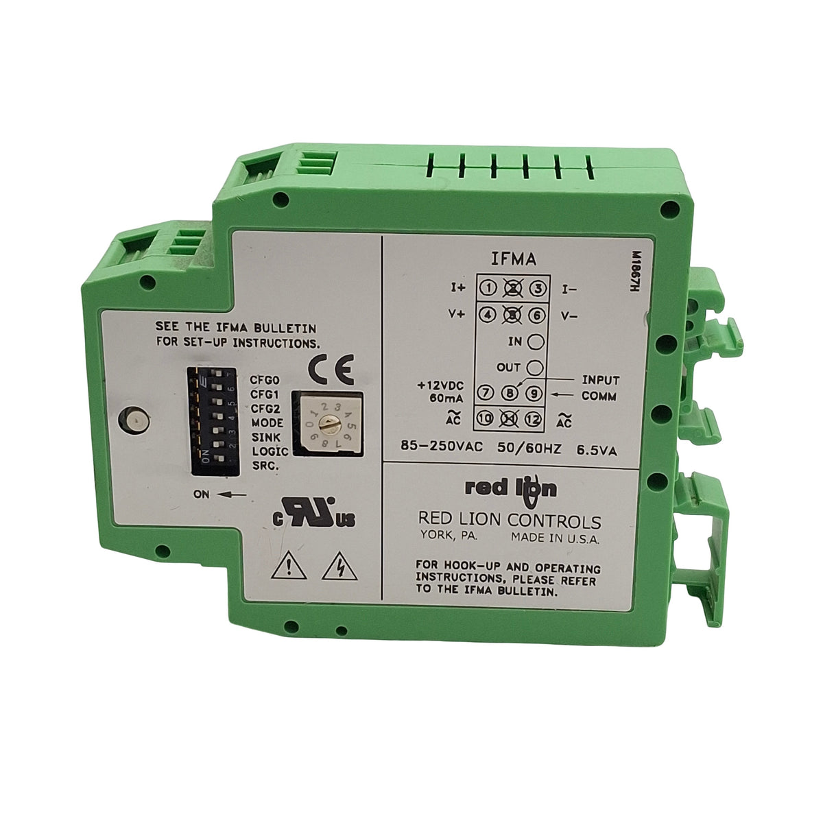 Used Red Lion IFMA0065 Frequency to Analog Converter, In: 0-25kHz, Out: 5V/10V/20mA