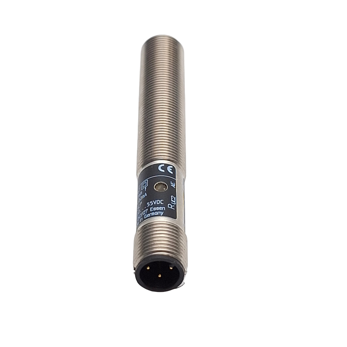 New – Open box IFM IF5763 Proximity Sensor, 2mm Range, 10-55VDC, NO/NC, M12 4-Pin Male