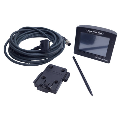 Used Banner RD35 Remote Display w/5m Cable & Docking Station For iVu Remote Sensors