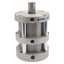 Used Bimba F02-701-4LVEE1.125 Pneumatic Cylinder, ø3in Bore, 1in Stroke, 1.125in RE