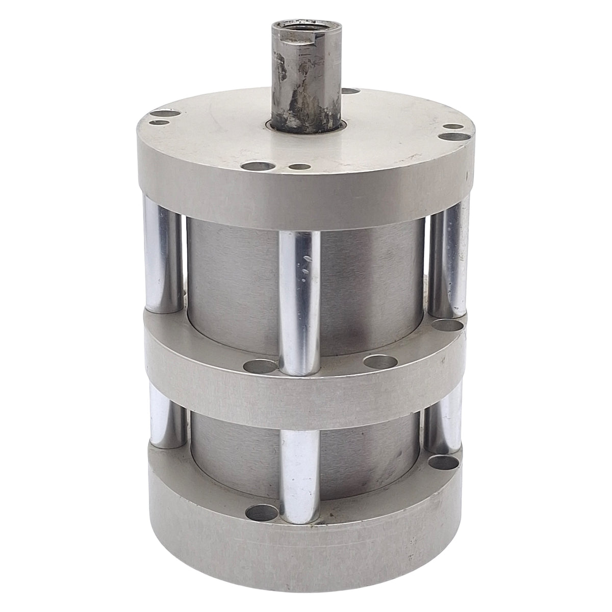 Used Bimba F02-701-4LVEE1.125 Pneumatic Cylinder, ø3in Bore, 1in Stroke, 1.125in RE