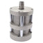 Used Bimba F02-701-4LVEE1.125 Pneumatic Cylinder, ø3in Bore, 1in Stroke, 1.125in RE