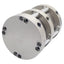 Used Bimba F02-701-4LVEE1.125 Pneumatic Cylinder, ø3in Bore, 1in Stroke, 1.125in RE