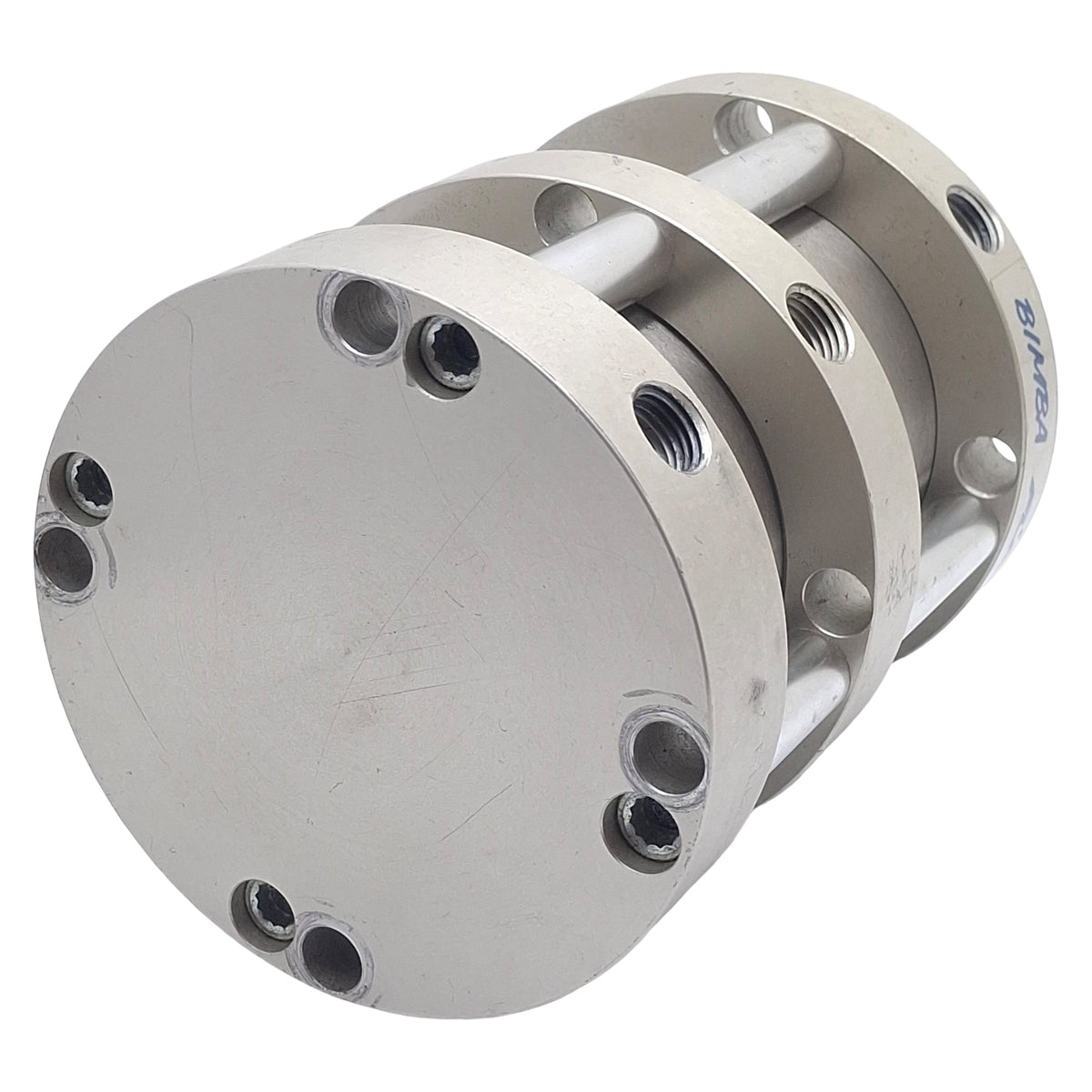 Used Bimba F02-701-4LVEE1.125 Pneumatic Cylinder, ø3in Bore, 1in Stroke, 1.125in RE