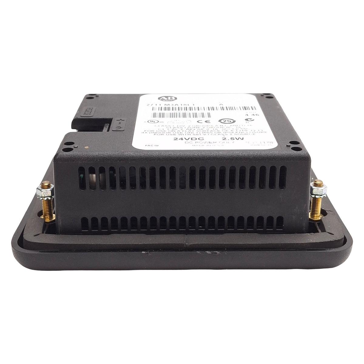 Used Allen Bradley 2711-M3A18L1 PanelView 300 Micro HMI, RS-232 8-Pin Mini DIN, 24VDC