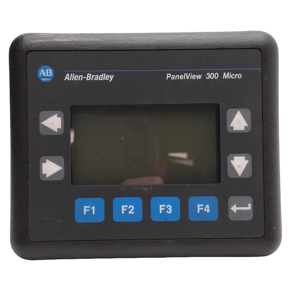 Used Allen Bradley 2711-M3A18L1 PanelView 300 Micro HMI, RS-232 8-Pin Mini DIN, 24VDC
