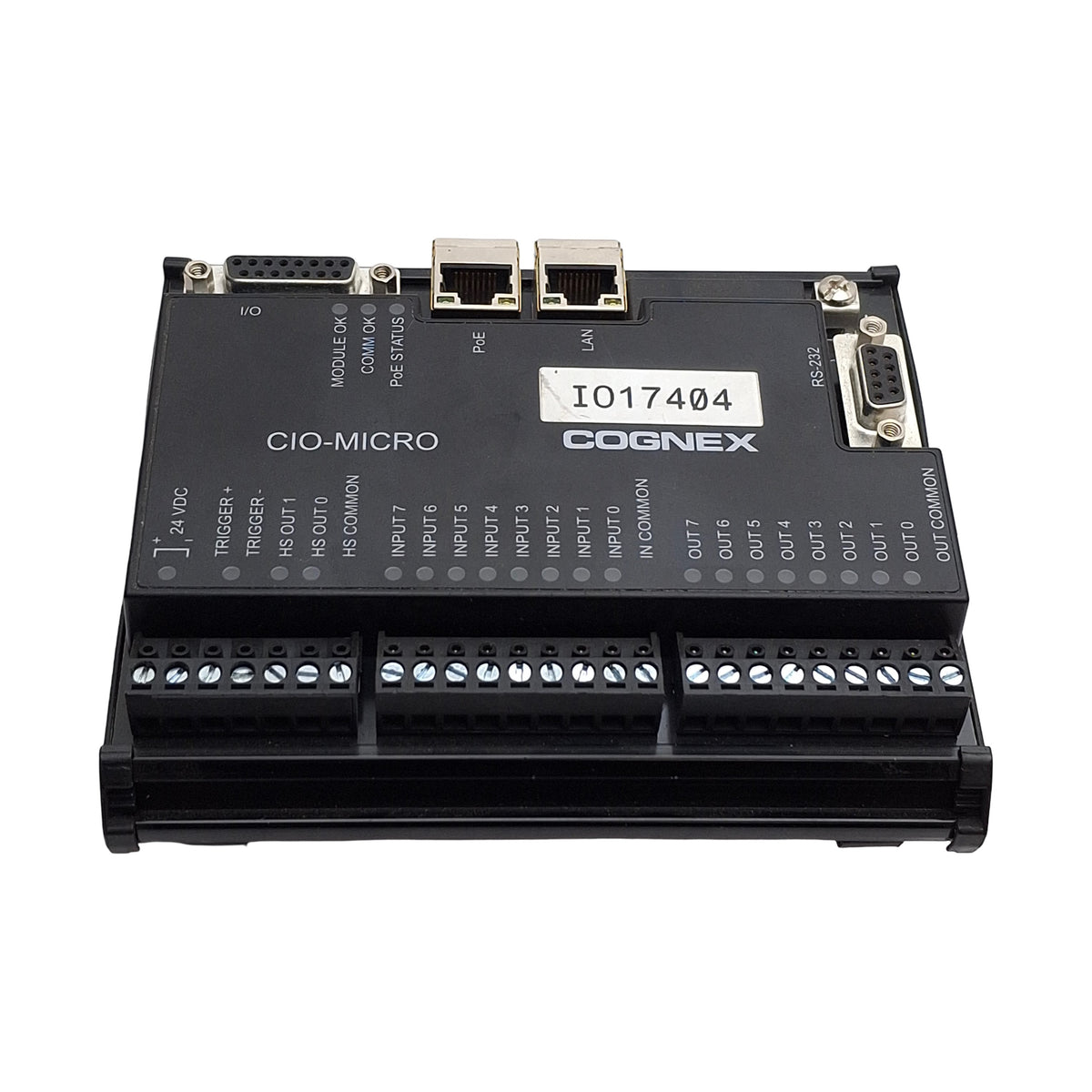 Used Cognex 825-0034-2R In-Sight I/O Expansion Module, 24VDC, 8 Inputs & 8 Outputs