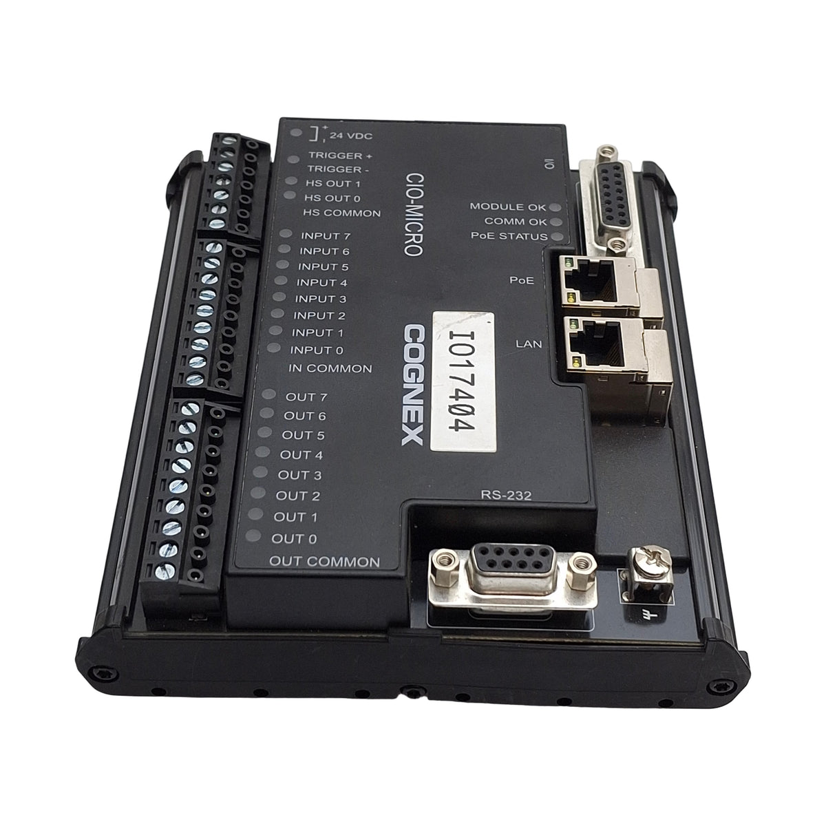 Used Cognex 825-0034-2R In-Sight I/O Expansion Module, 24VDC, 8 Inputs & 8 Outputs