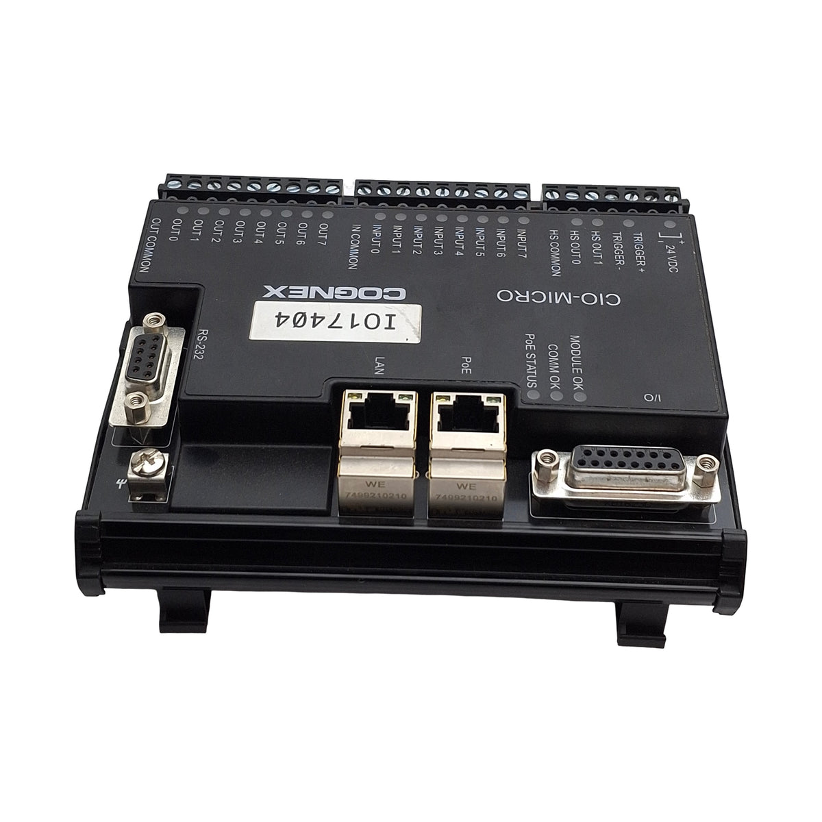 Used Cognex 825-0034-2R In-Sight I/O Expansion Module, 24VDC, 8 Inputs & 8 Outputs